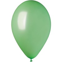10 palloncini verdi menta madreperla 30cm