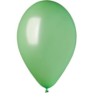10 palloncini verdi menta madreperla Ø30cm