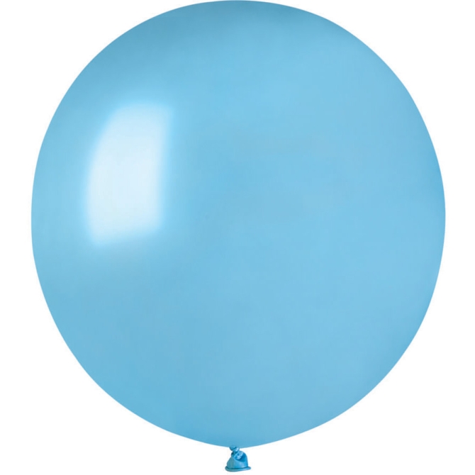 10 Palloncini Azzurro cielo Perlati 48cm 