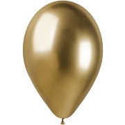 5 palloncini dorati cromati Ø33cm