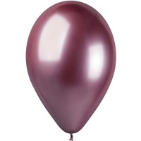 5 palloncini rosa cromati 33cm