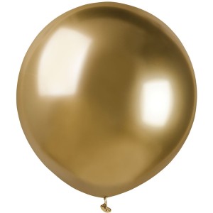 3 palloncini dorati cromati Ø48cm