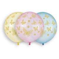 3 Palloncini farfalla 48cm