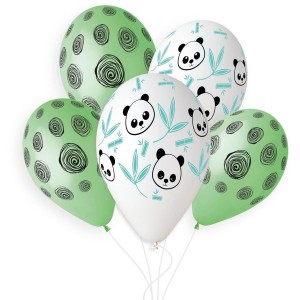 5 Palloncini Panda Bamb 33cm