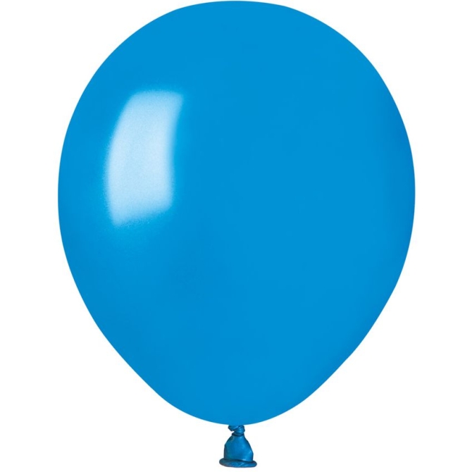 50 Palloncini Blu Perlato  13 cm 