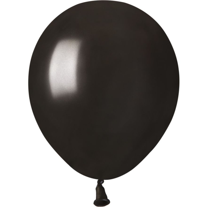 50 Palloncini Nero Perlato  13 cm 