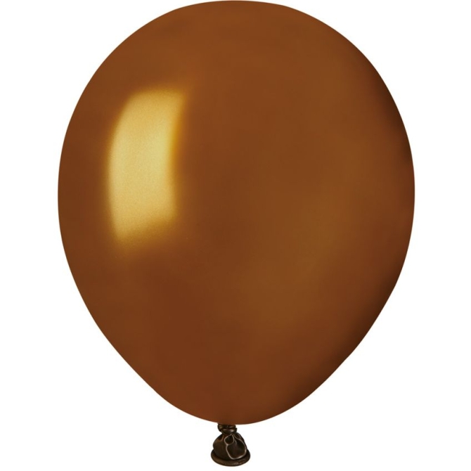 50 Palloncini Marrone Perlato  13 cm 