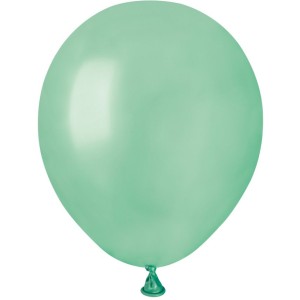 50 Palloncini Verde acqua Perlato Ø 13 cm