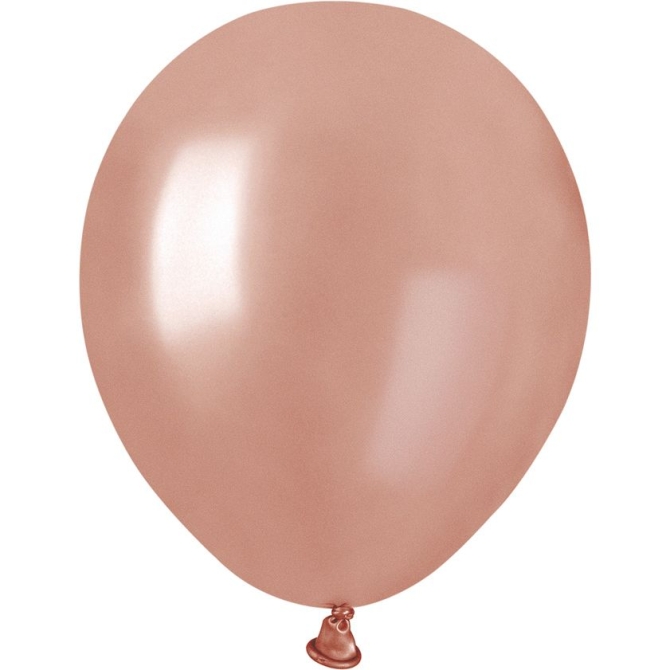 50 Palloncini Rosa Gold Perlato  13 cm 