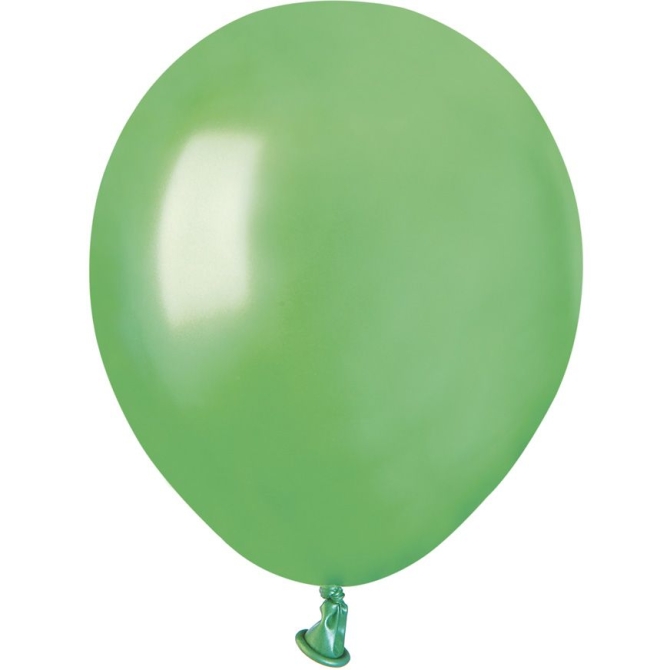 50 Palloncini Verde menta Perlato  13 cm 