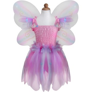 Vestito da farfalla, ali e bacchetta Taglia 5-6 anni