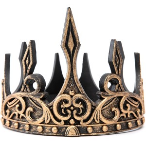 Corona medievale nera e oro - Misura regolabile