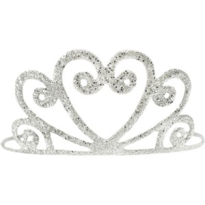 Tiara scintillante d'argento