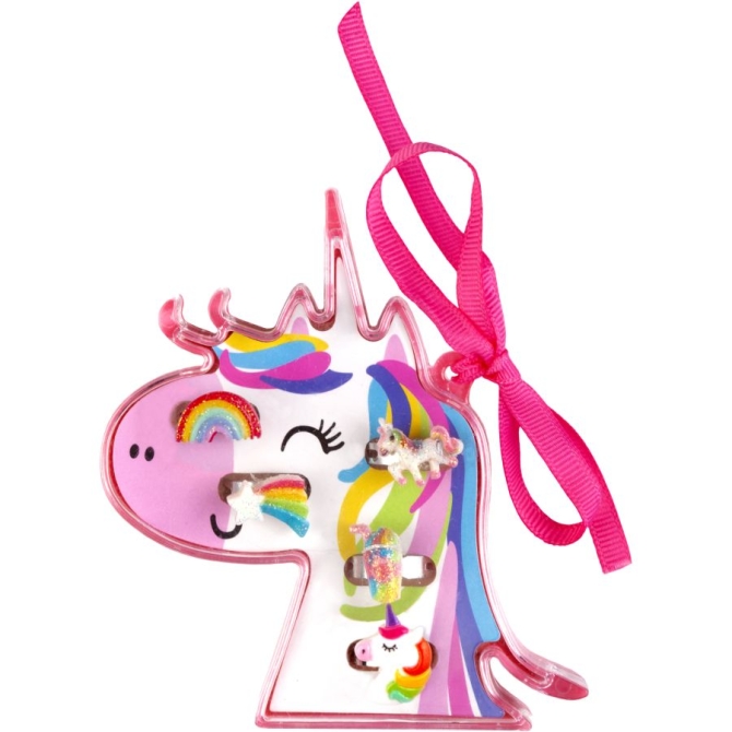 Set di 5 anelli Unicorno 