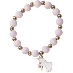 Set di 2 braccialetti di perline Unicorno rosa. n1