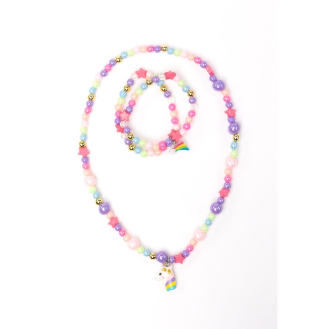 Set bracciale / collana Unicorno 