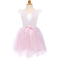 Travestimento Abito Unicorno Rosa Iridescente Taglia 5-6 anni