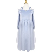 Costume da principessa in velluto blu