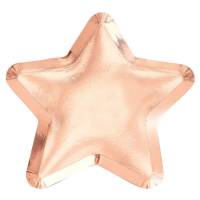 8 Piatti Stelle - Rosa Gold
