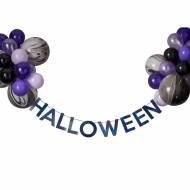 Kit Ghirlanda e Palloncini - Purple Halloween