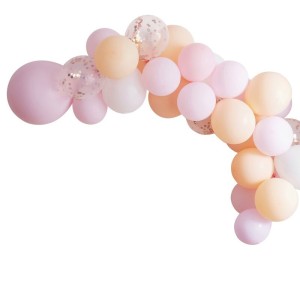 Kit Arco di 60 Palloncini - Color Pesca e Rosa Opaco