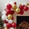Arco di palloncini di Natale - Rosso e oro images:#1