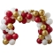 Arco di palloncini di Natale - Rosso e oro images:#2
