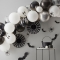 Kit Arco di 40 palloncini Halloween - Bianco e nero images:#1