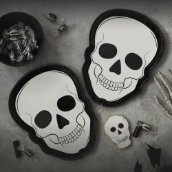 8 Piatti Teschio Halloween. n°1