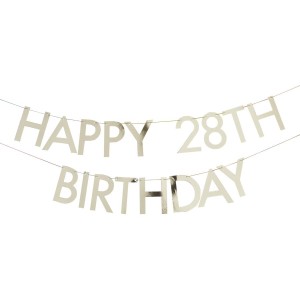Ghirlanda Happy Birthday Oro - Personalizzabile