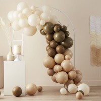 Kit Arco di 70 Palloncini - Sfumature Nude e marrone