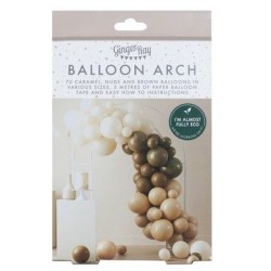 Kit Arco di 70 Palloncini - Sfumature Nude e marrone. n3