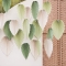 Ghirlande foglie a ventaglio - Verde salvia e crema images:#0