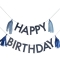 Ghirlanda Nappine Happy Birthday Mix Blu images:#1