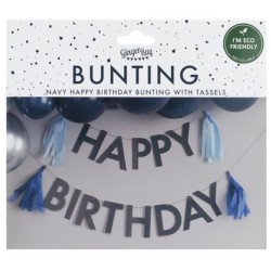 Ghirlanda Nappine Happy Birthday Mix Blu. n2