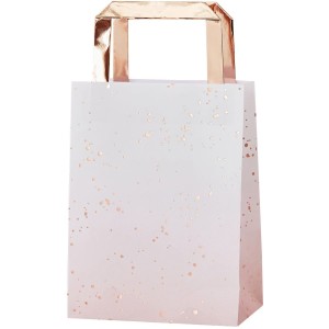 5 Sacchetti regalo Rosa sfumato/Rose Gold