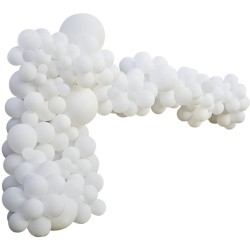Kit arco 200 palloncini - Bianco. n1