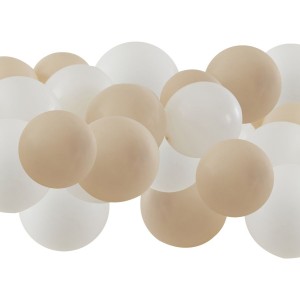 40 palloncini bianchi/nudi