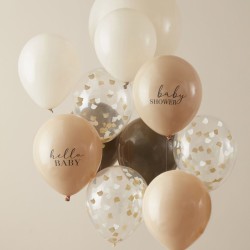 11 Palloncini Baby Shower - Orsetto. n1