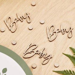 Coriandoli di legno Botanical Hey Baby. n°1