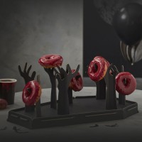 Contiene : 1 x Espositore per ciambelle di Halloween - Mano di zombie