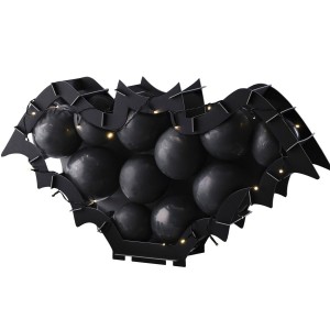 Struttura di palloncini di Halloween - Pipistrello illuminato