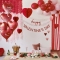 6 cupcake toppers a forma di cuore in legno images:#2