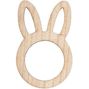 6 portatovaglioli di legno a forma di coniglio