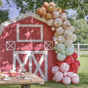 Kit arco di 70 palloncini Amici della Fattoria