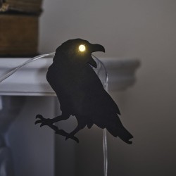 Ghirlanda luminosa Black Raven - Legno. n2