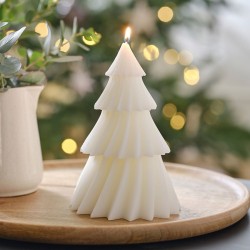 Candela albero di Natale - Bianco. n1