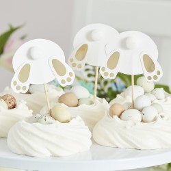 6 Cake Toppers Dietro di Coniglio. n1