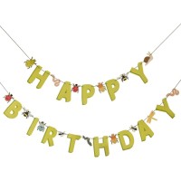 Contiene : 1 x Ghirlanda Happy Birthday - Insetti
