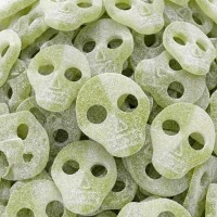 10 caramelle a forma di teschio a forma di mela